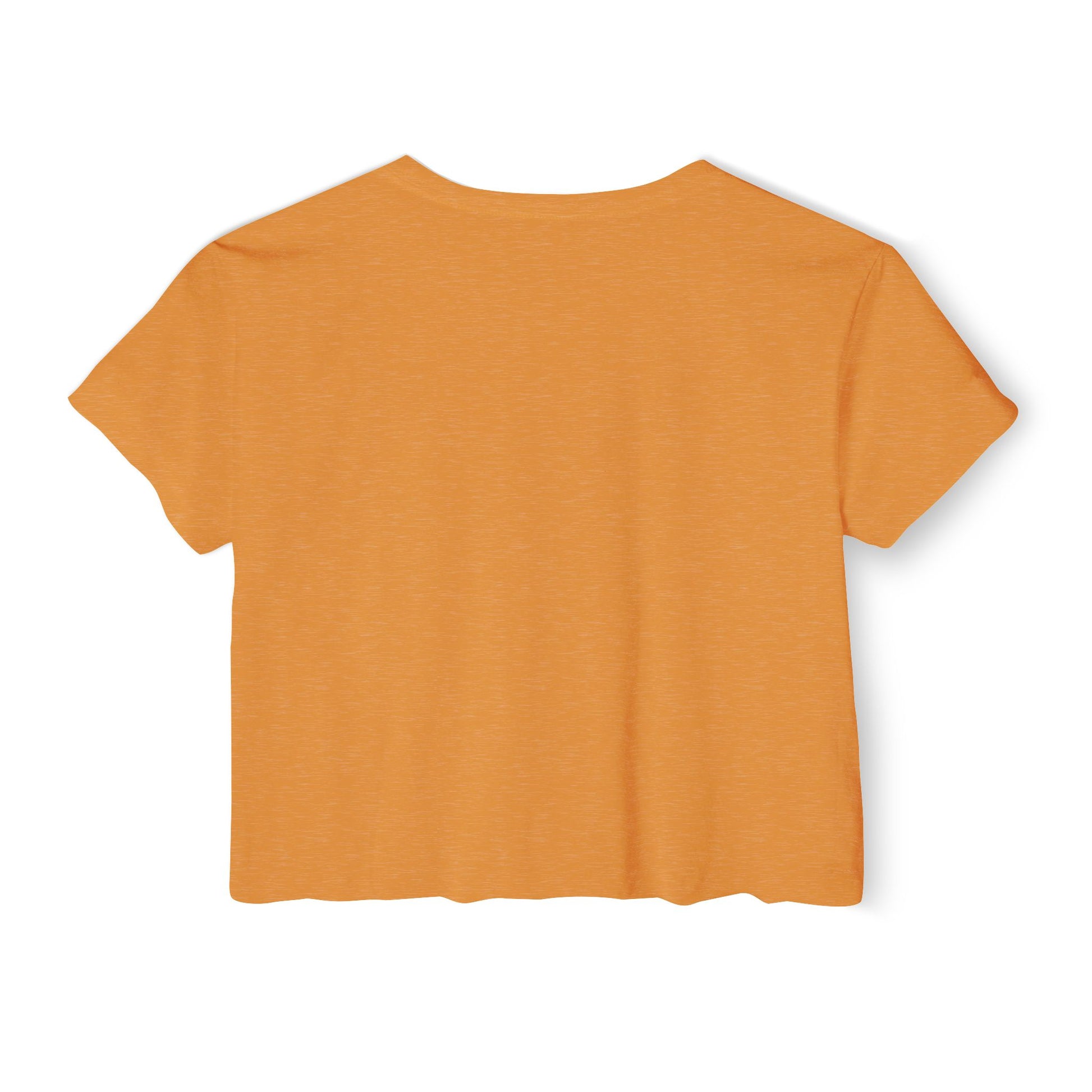 Orange crop top on a white background