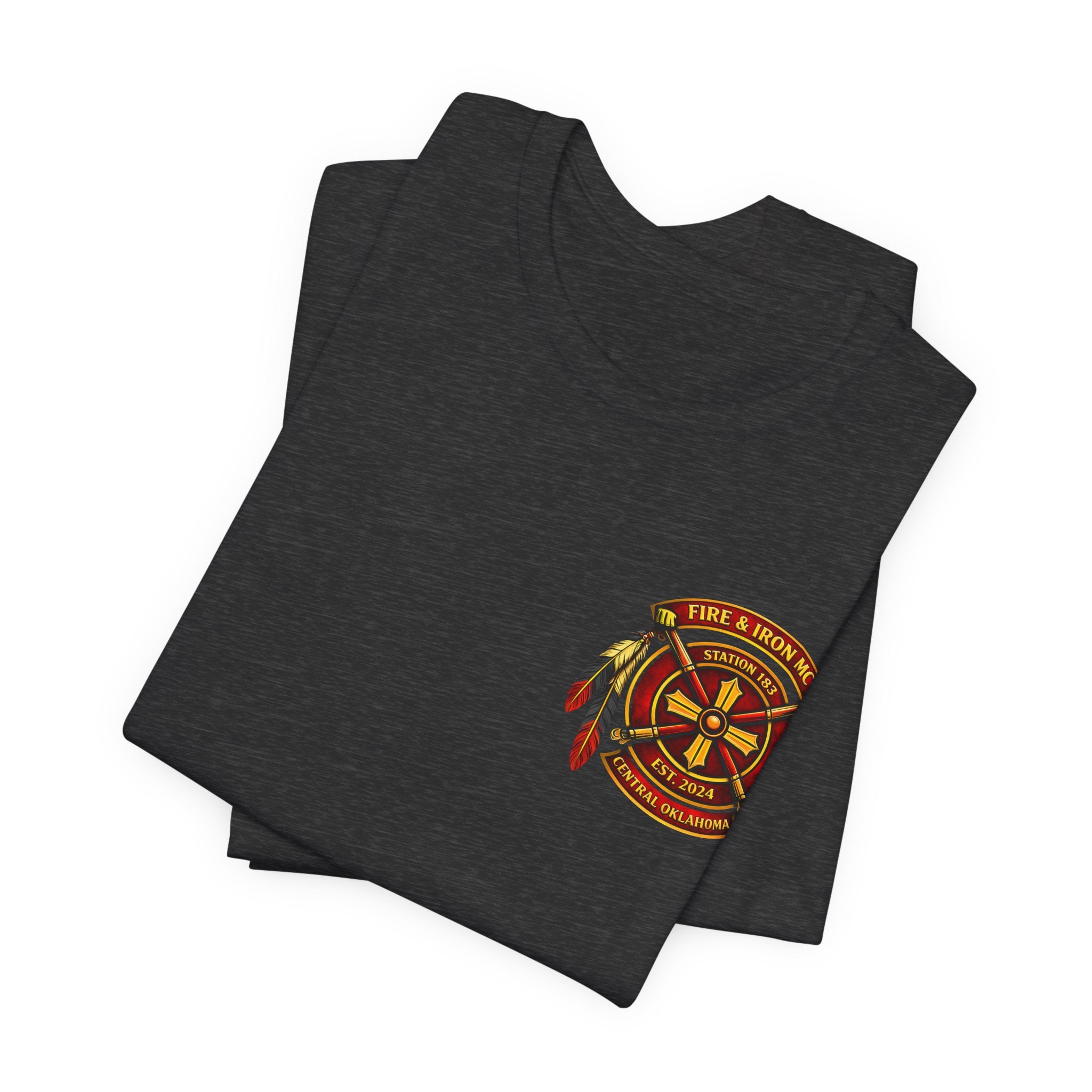 Fire & Iron Tee — Station 183 Central Oklahoma Firefighter T‑Shirt