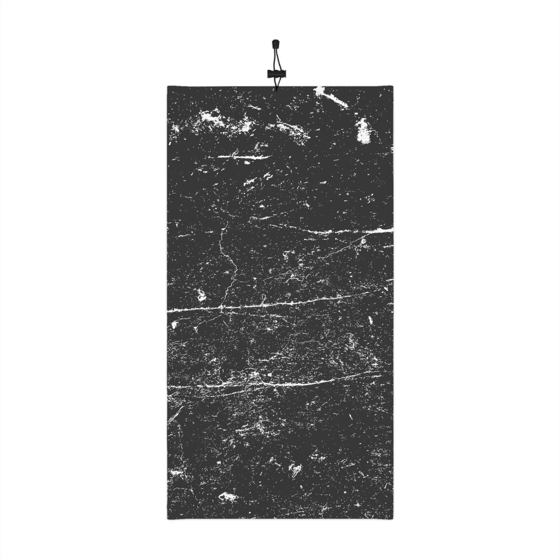 Black and white distressed patterned neck gaiter by Rotor Wash & Wear