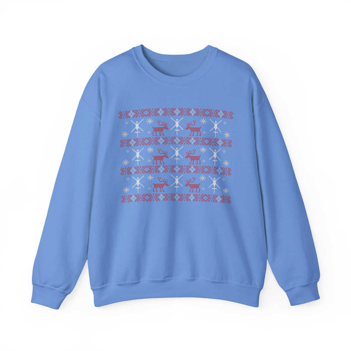 "Rotor Wash & Reindeer" Ugly Holiday Crewneck Sweatshirt
