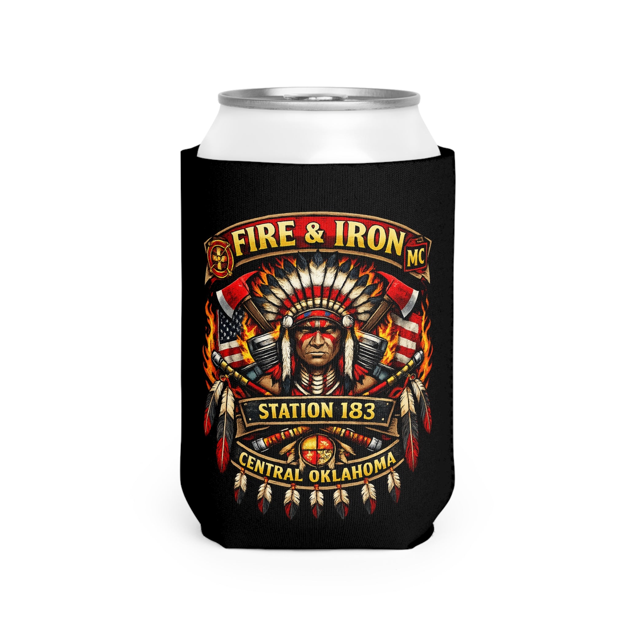 Fire & Iron MC Station 183 Can Cooler
