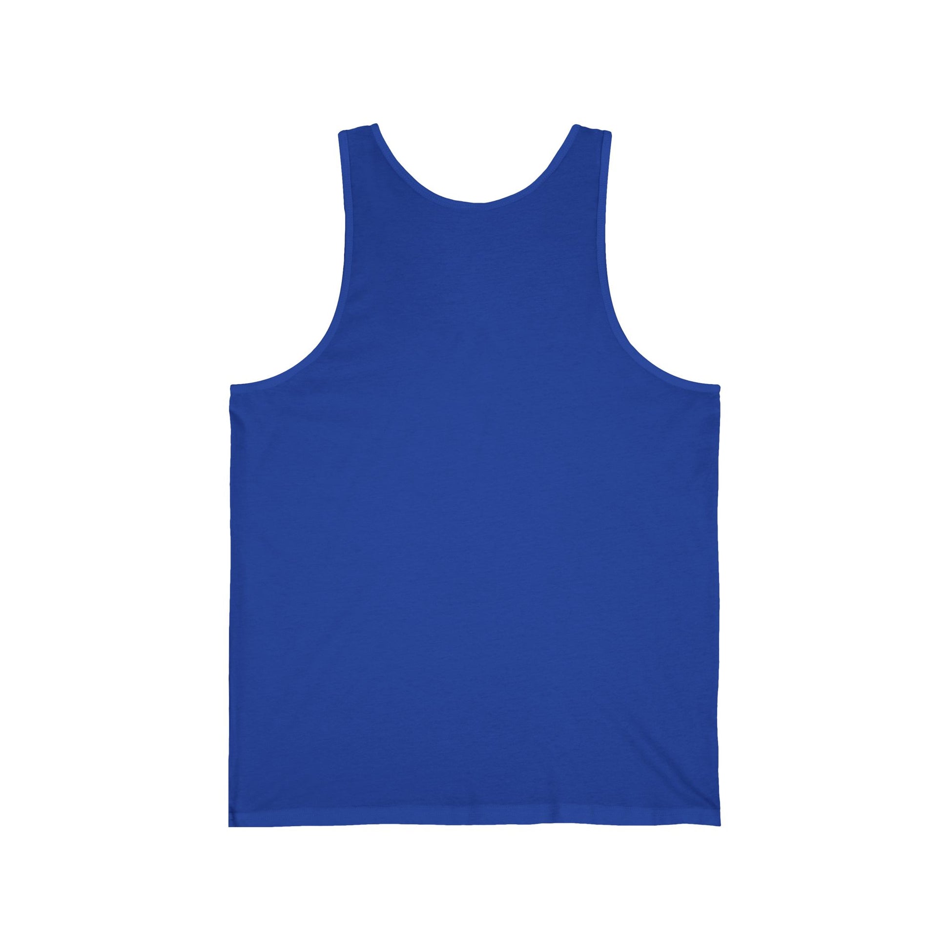 Blue tank top on a white background