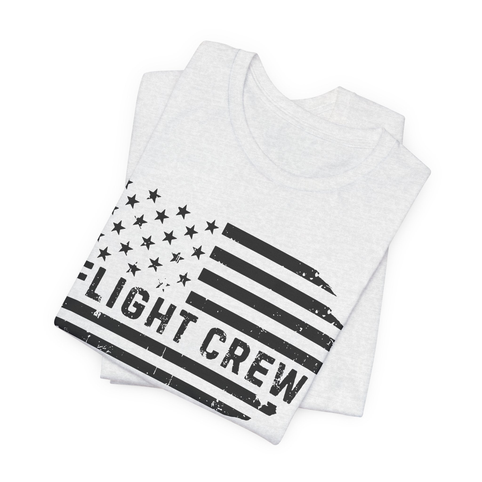 Flight Crew Distressed Flag Jersey Tee | Patriotic Medevac Apparel