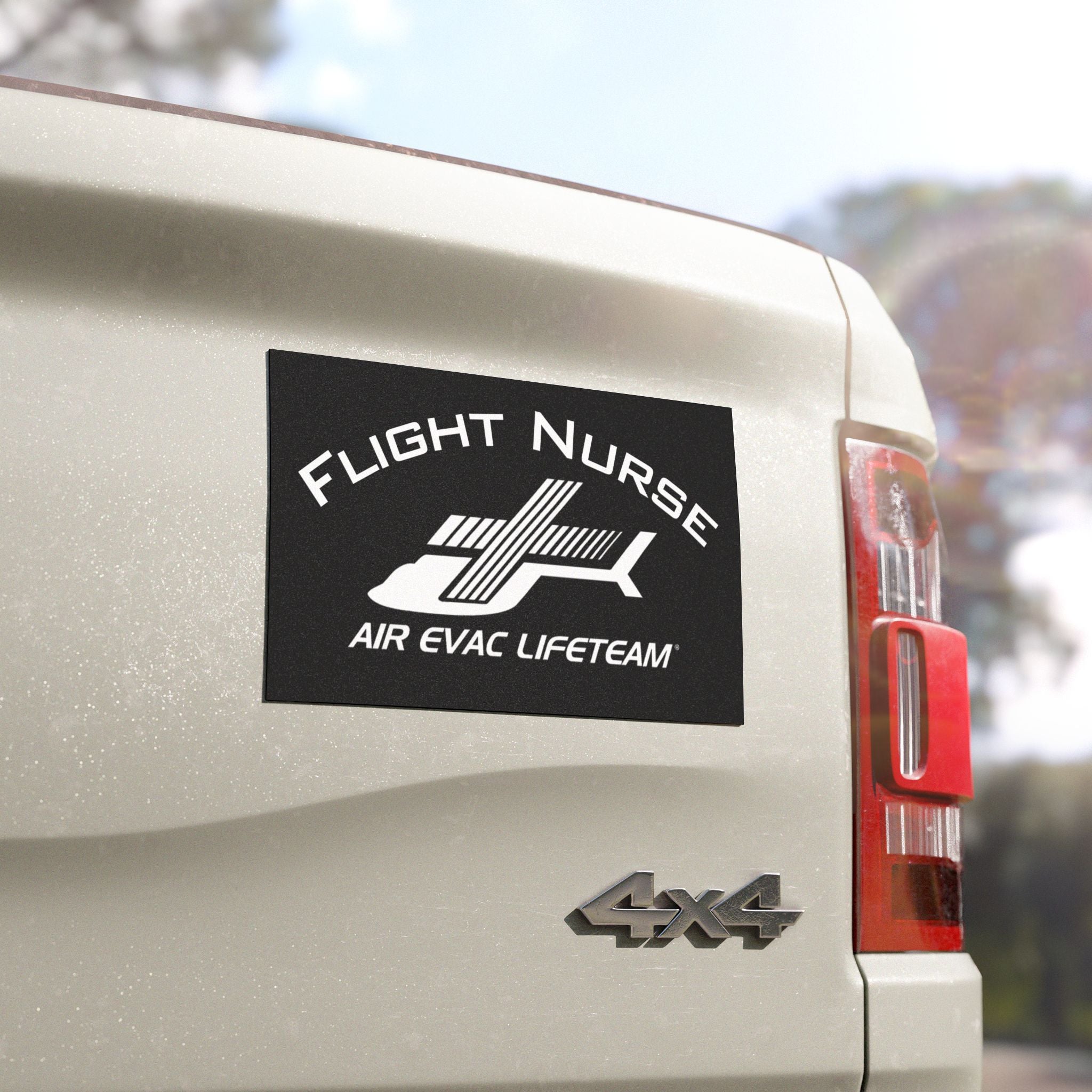 Black "Flight Nurse" Air Evac Lifeteam Magnet