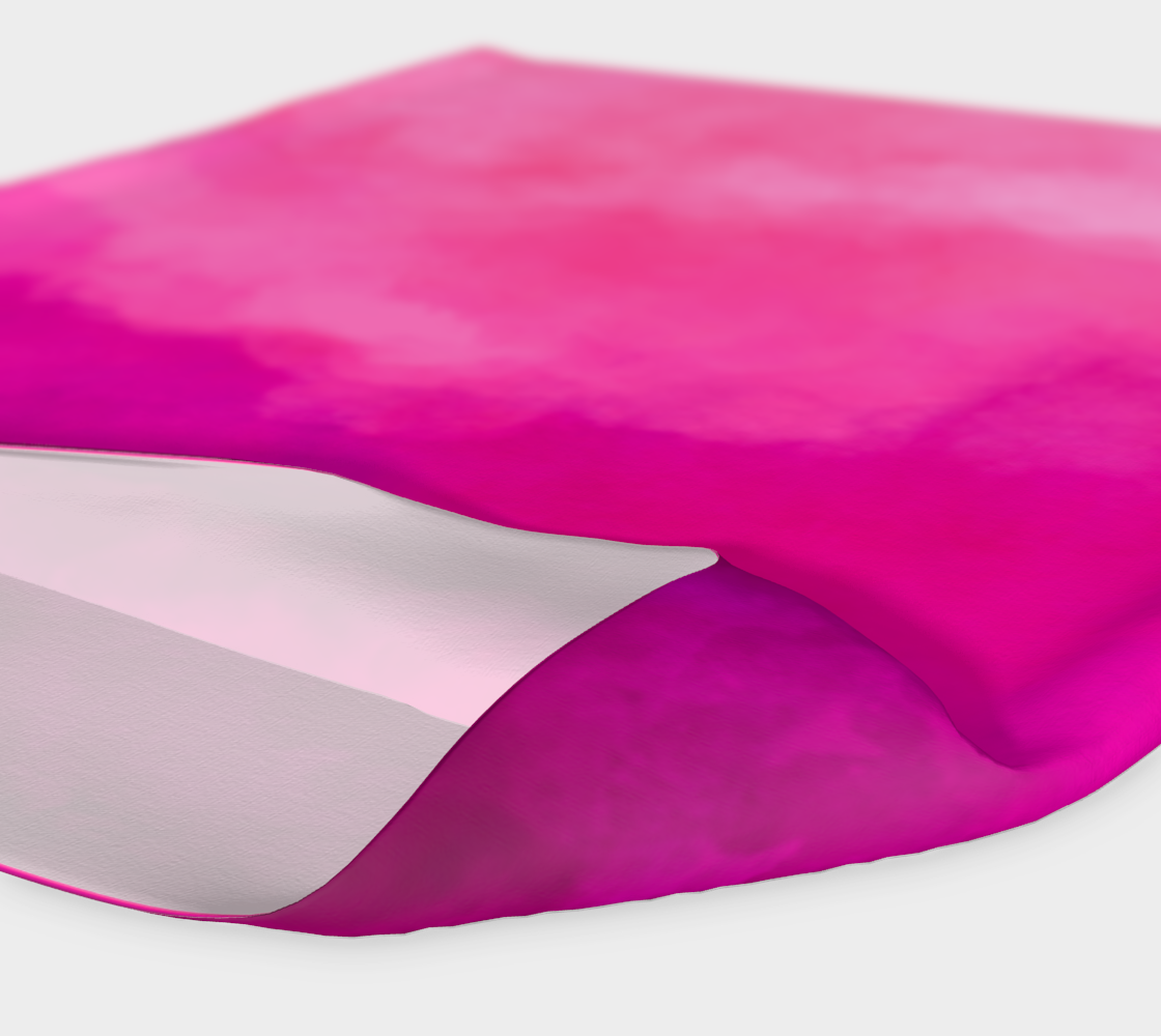 Headband with various shades of pink on a white background.