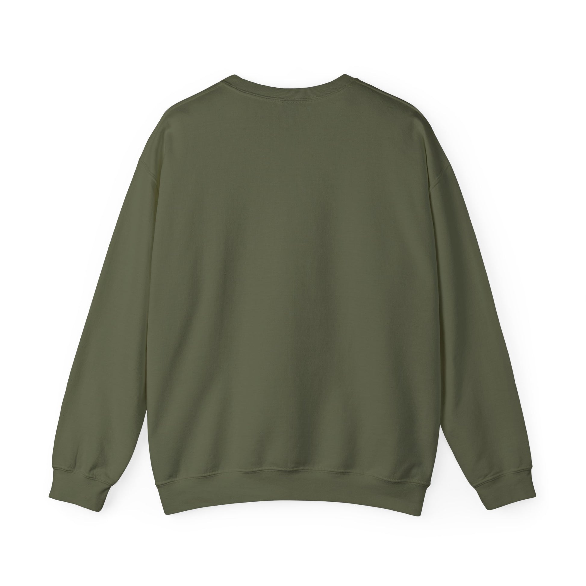 Green sweatshirt on a white background