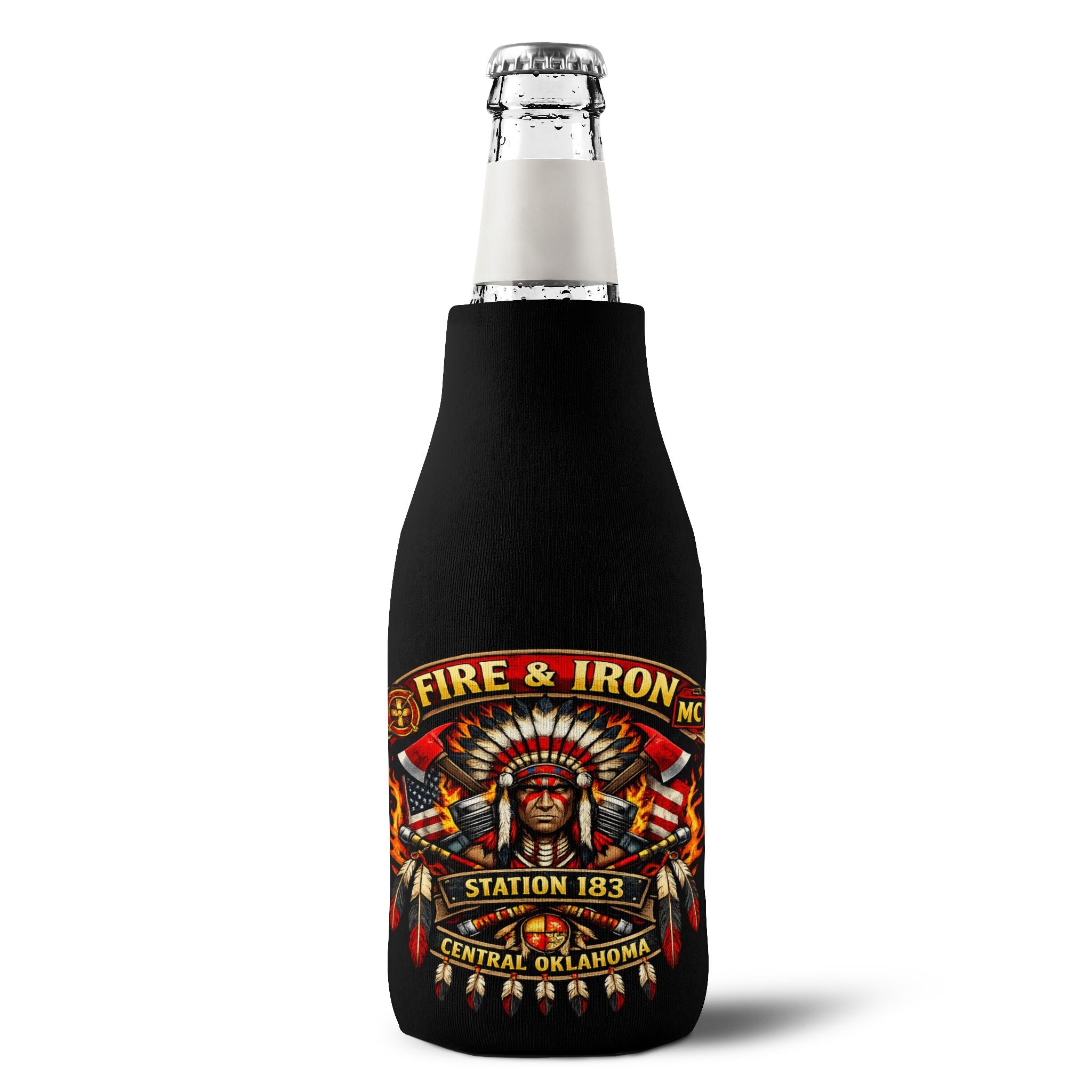 Fire & Iron MC Station 183 Bottle Cooler Sleeve