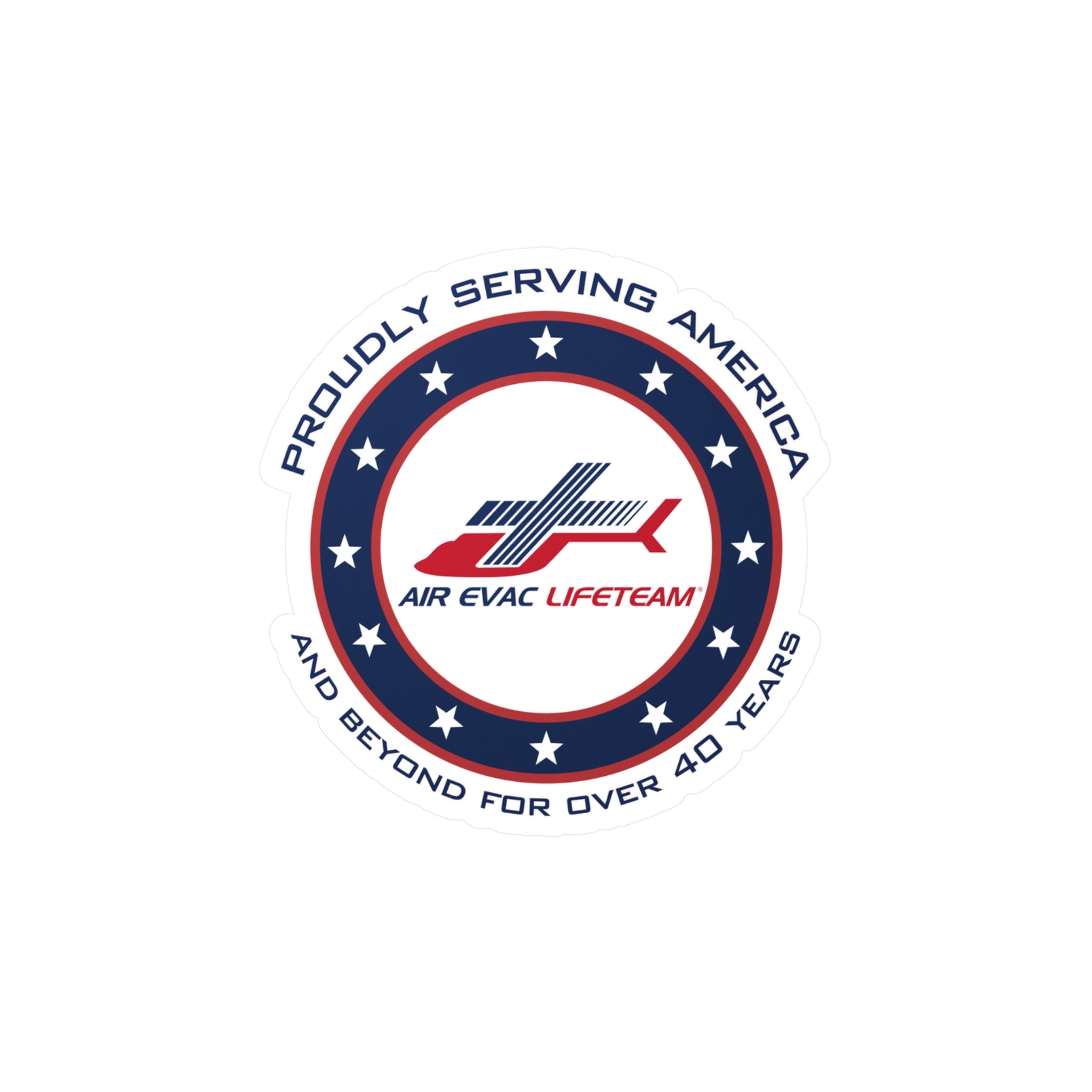 Patriotic Air Evac Lifeteam Vinyl Sticker