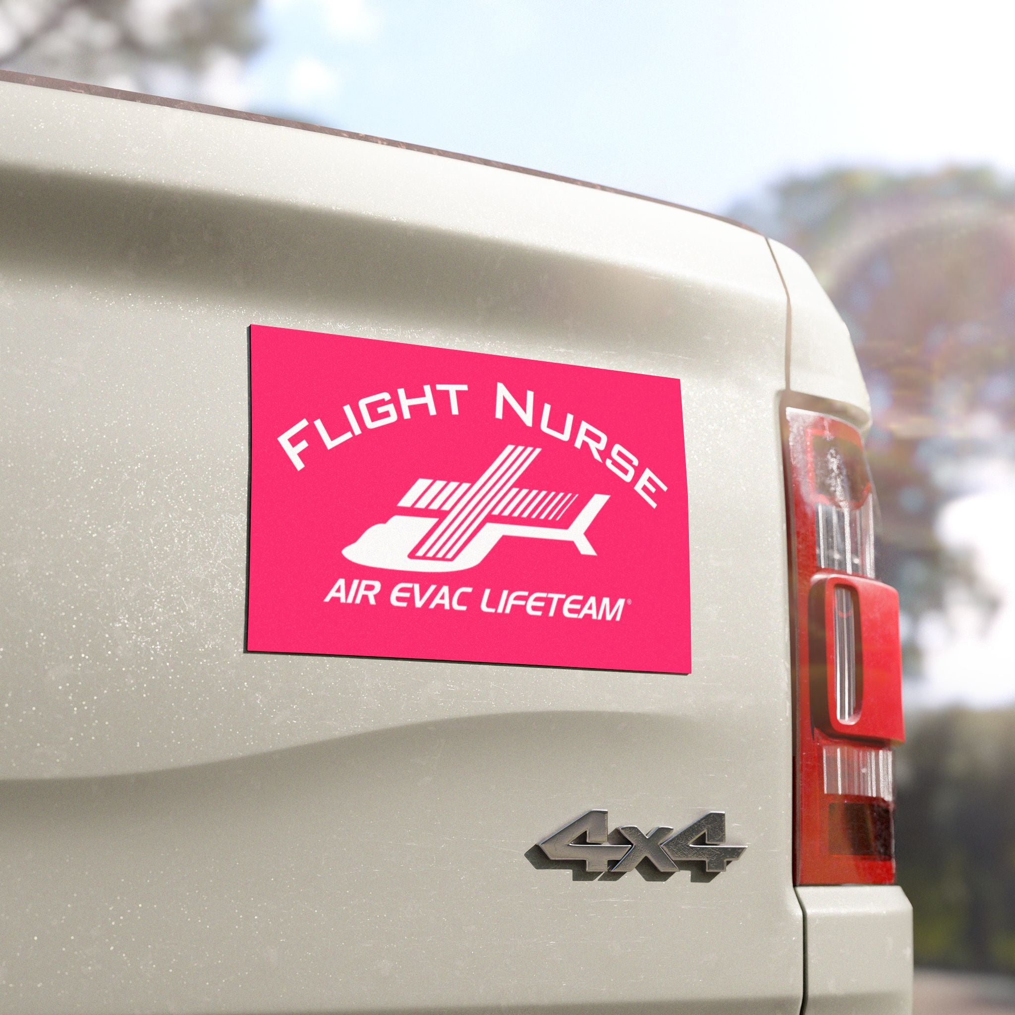 Hot Pink "Flight Nurse" Air Evac Lifeteam Magnet