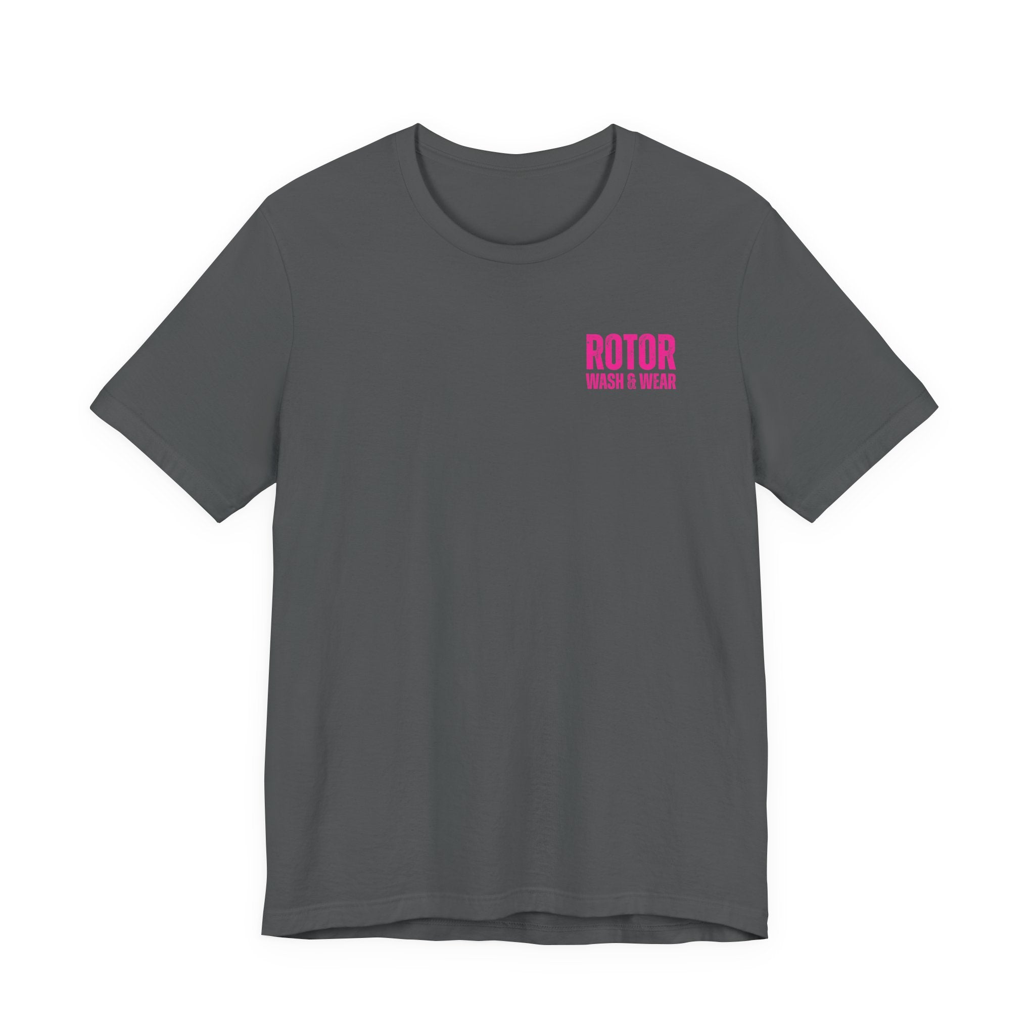Hot Pink Rotor Wash & Wear Circular Logo Jersey Tee