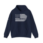 Proud Veteran Distressed Flag Hoodie