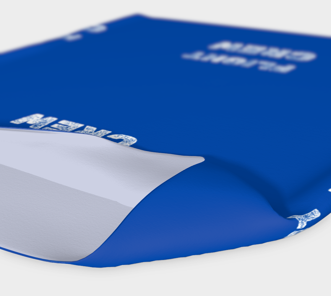Blue headband with text "flight crew" on a white background