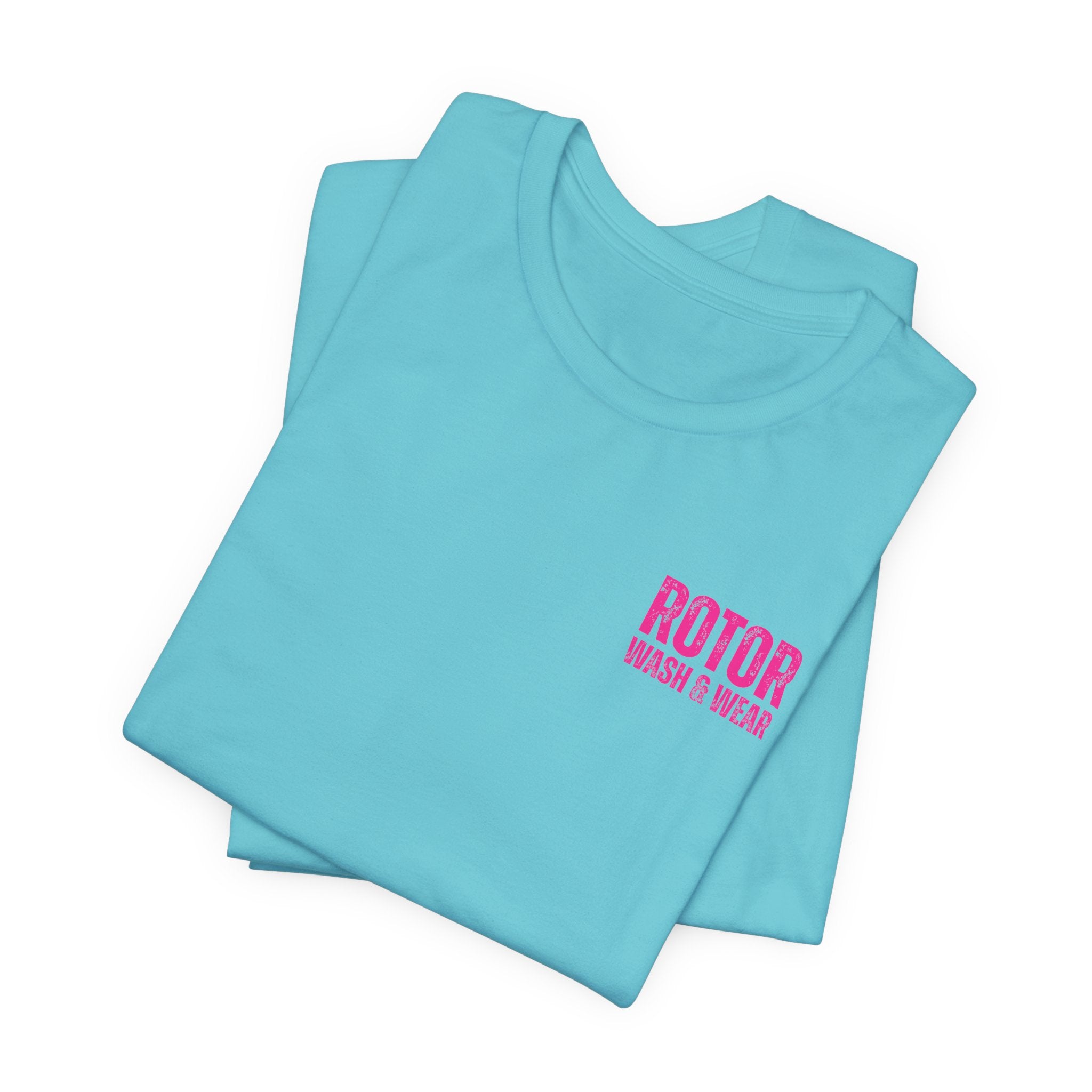 Hot Pink Rotor Wash & Wear Circular Logo Jersey Tee