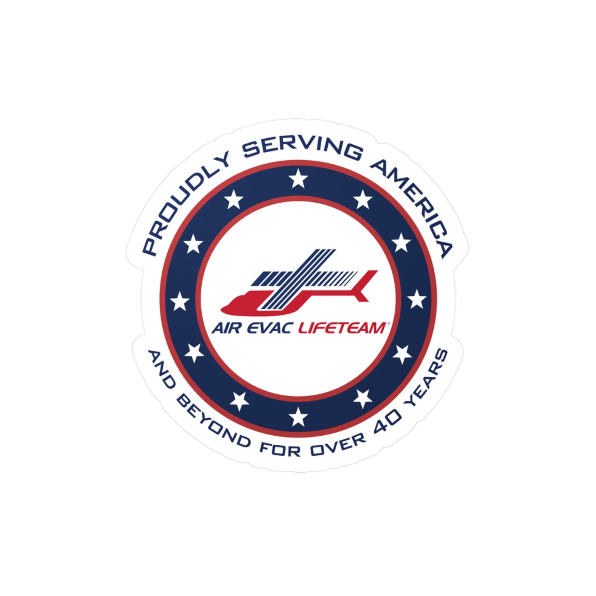 Patriotic Air Evac Lifeteam Vinyl Sticker