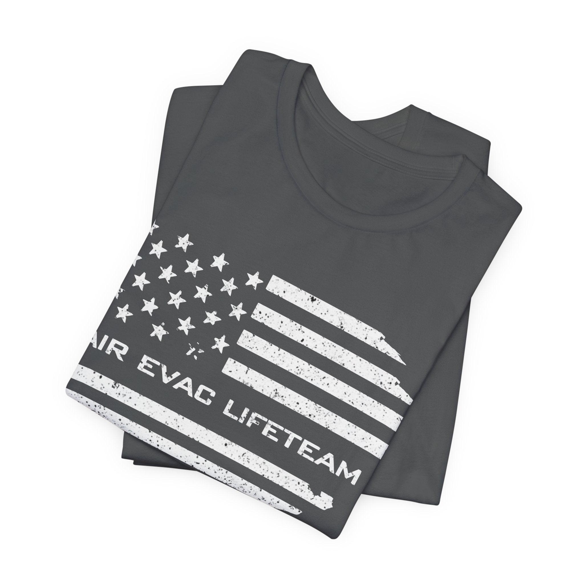 Air Evac Lifeteam Distressed Flag Jersey Tee