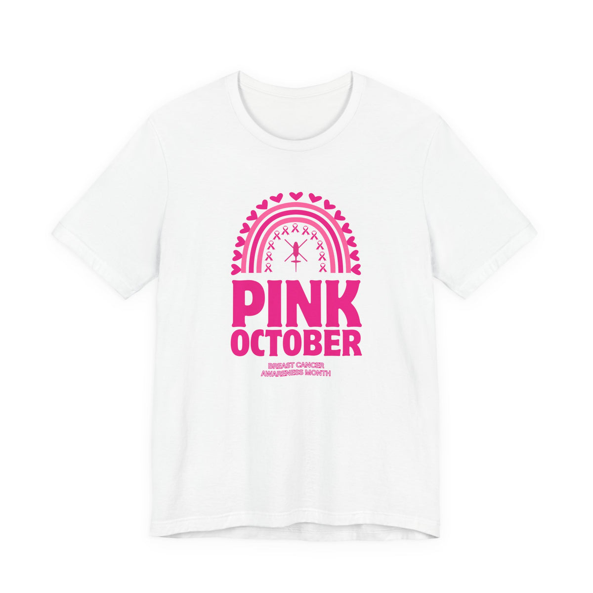 Pink October Breast Cancer Awareness Jersey Tee