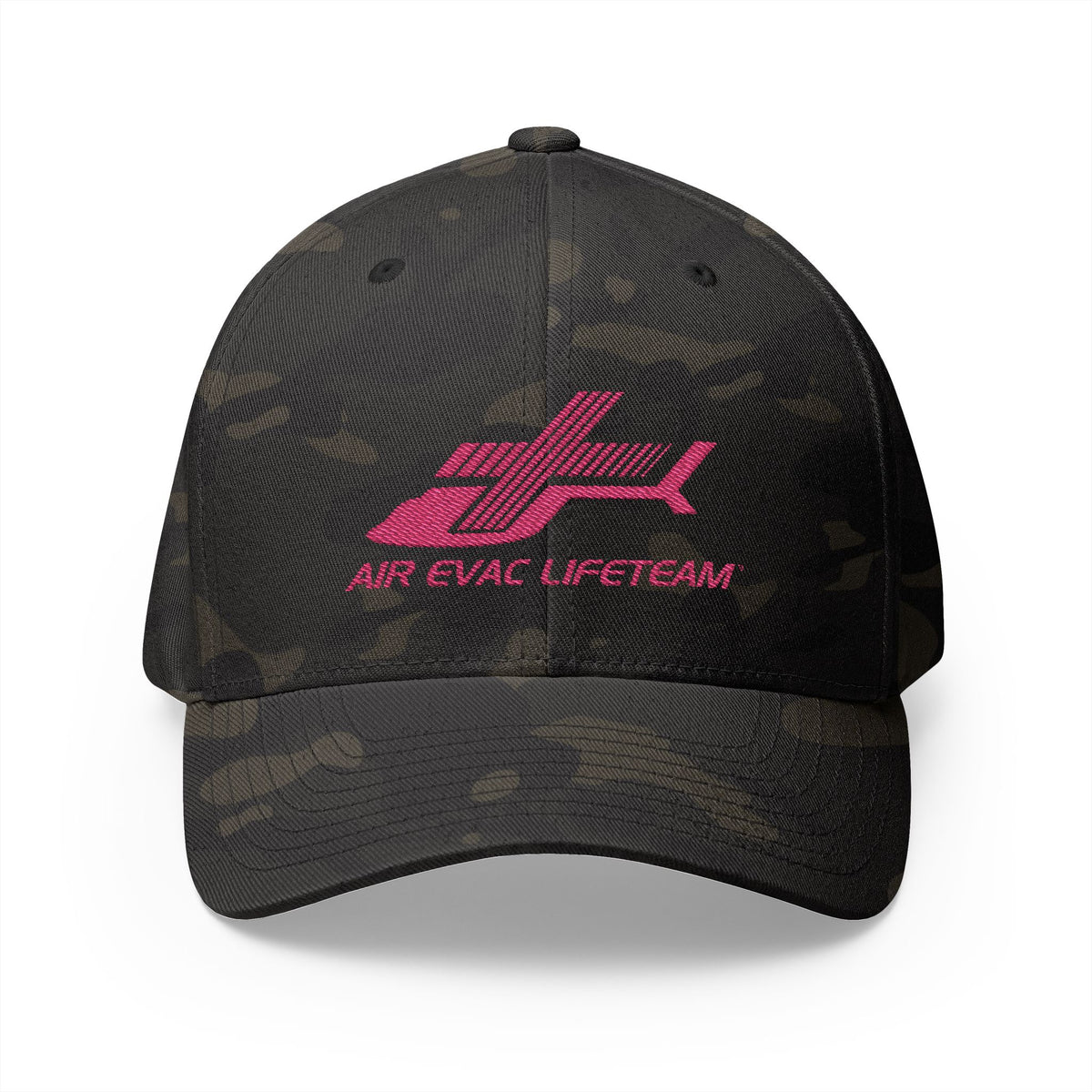Pink Embroidered Air Evac Flexfit Hat