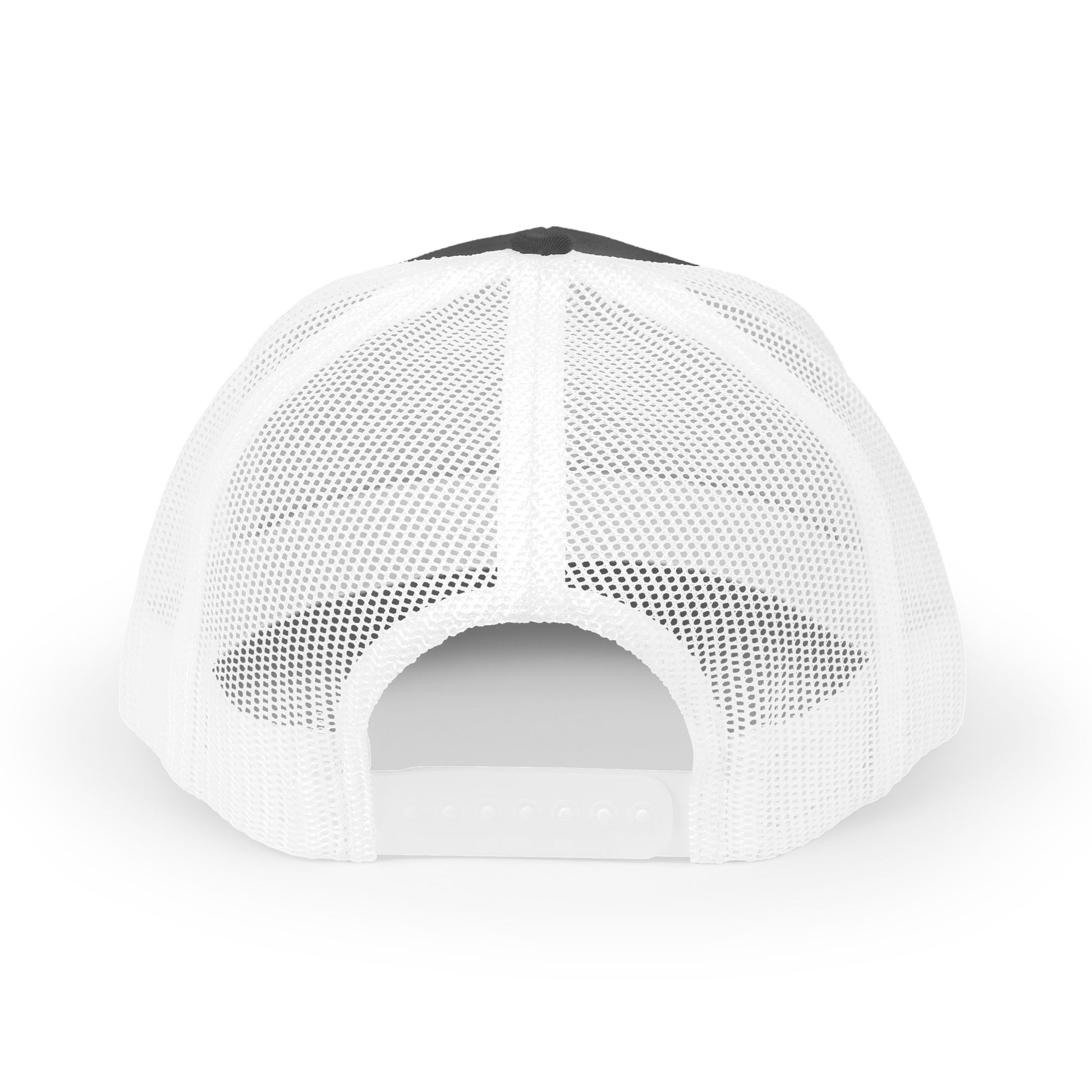 White mesh cap on a white background