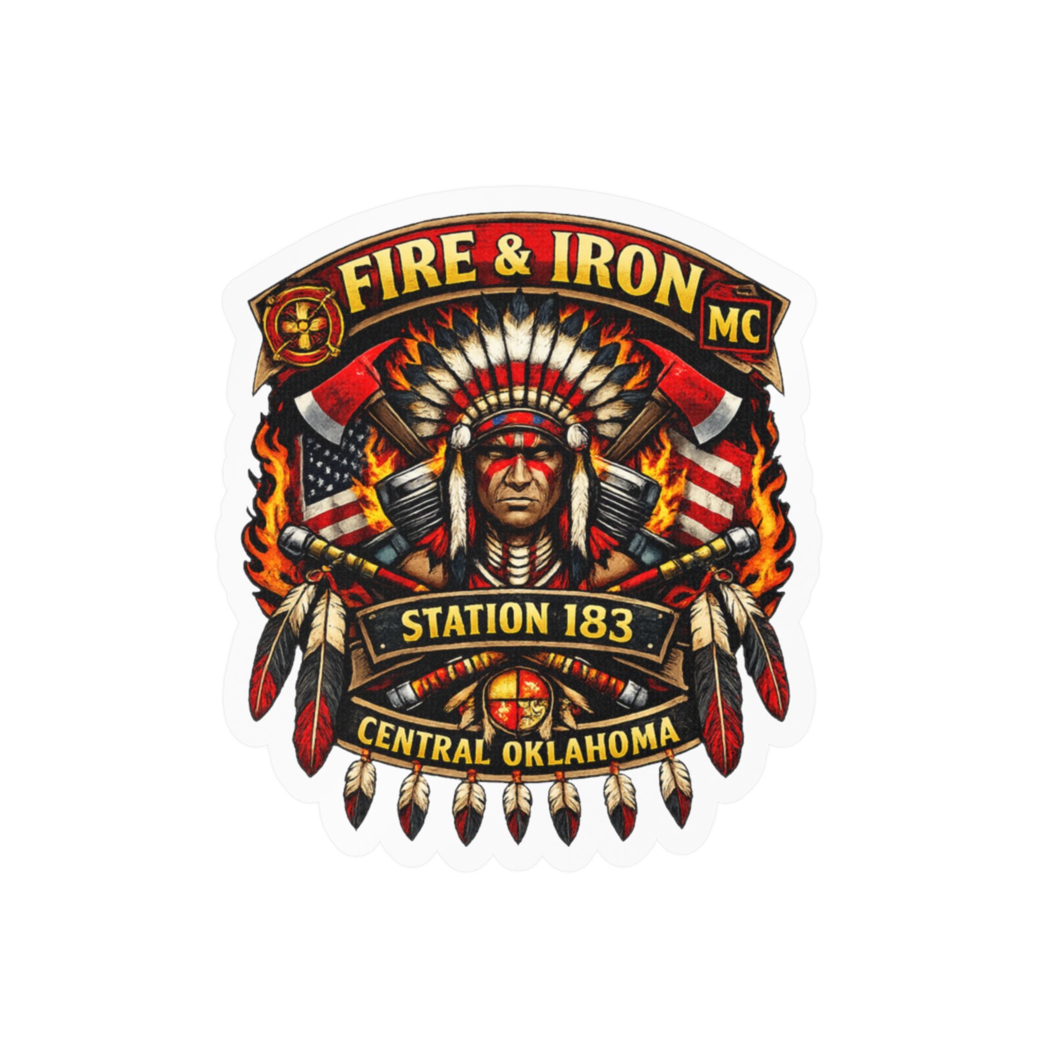 Fire & Iron MC Station 183 Decal Sticker