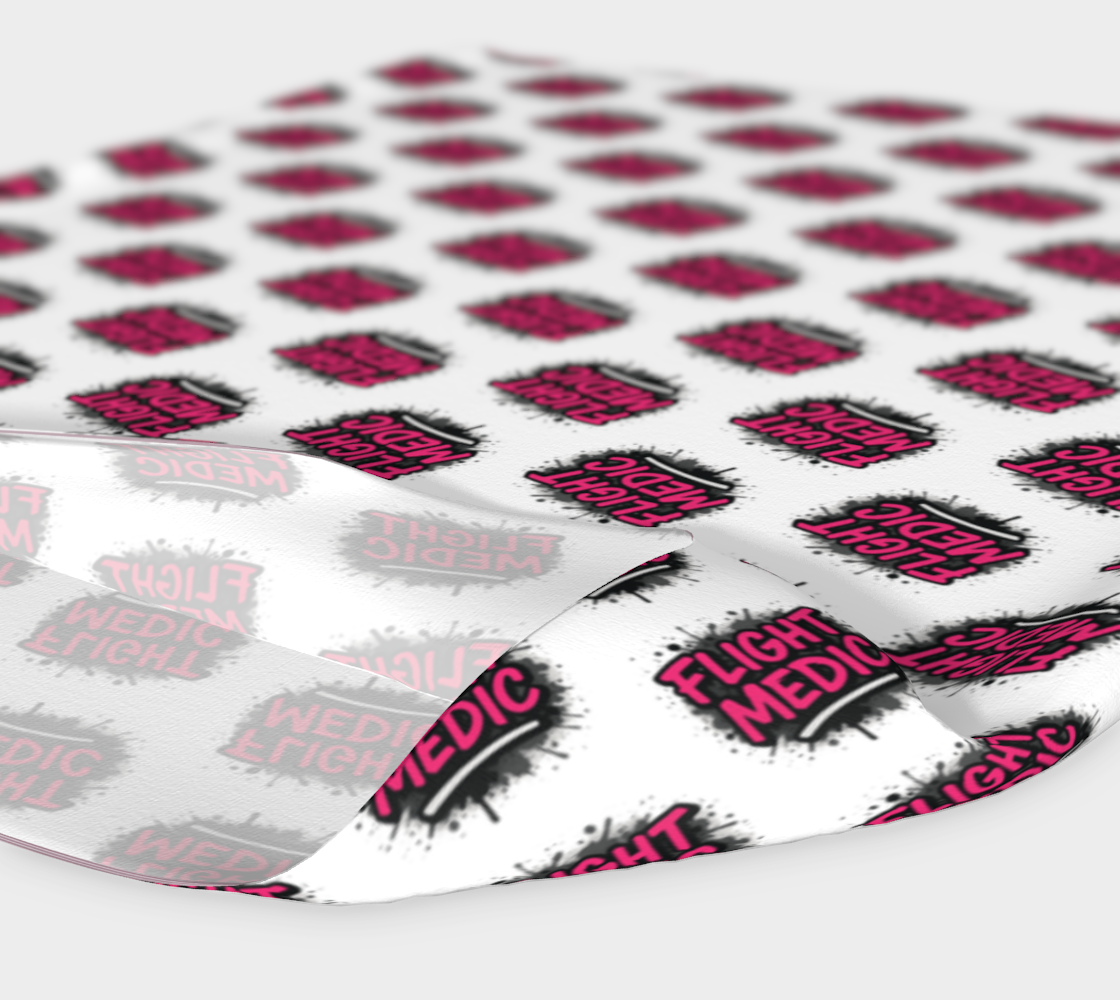 Headband with 'Flight Medic' pattern on a white background
