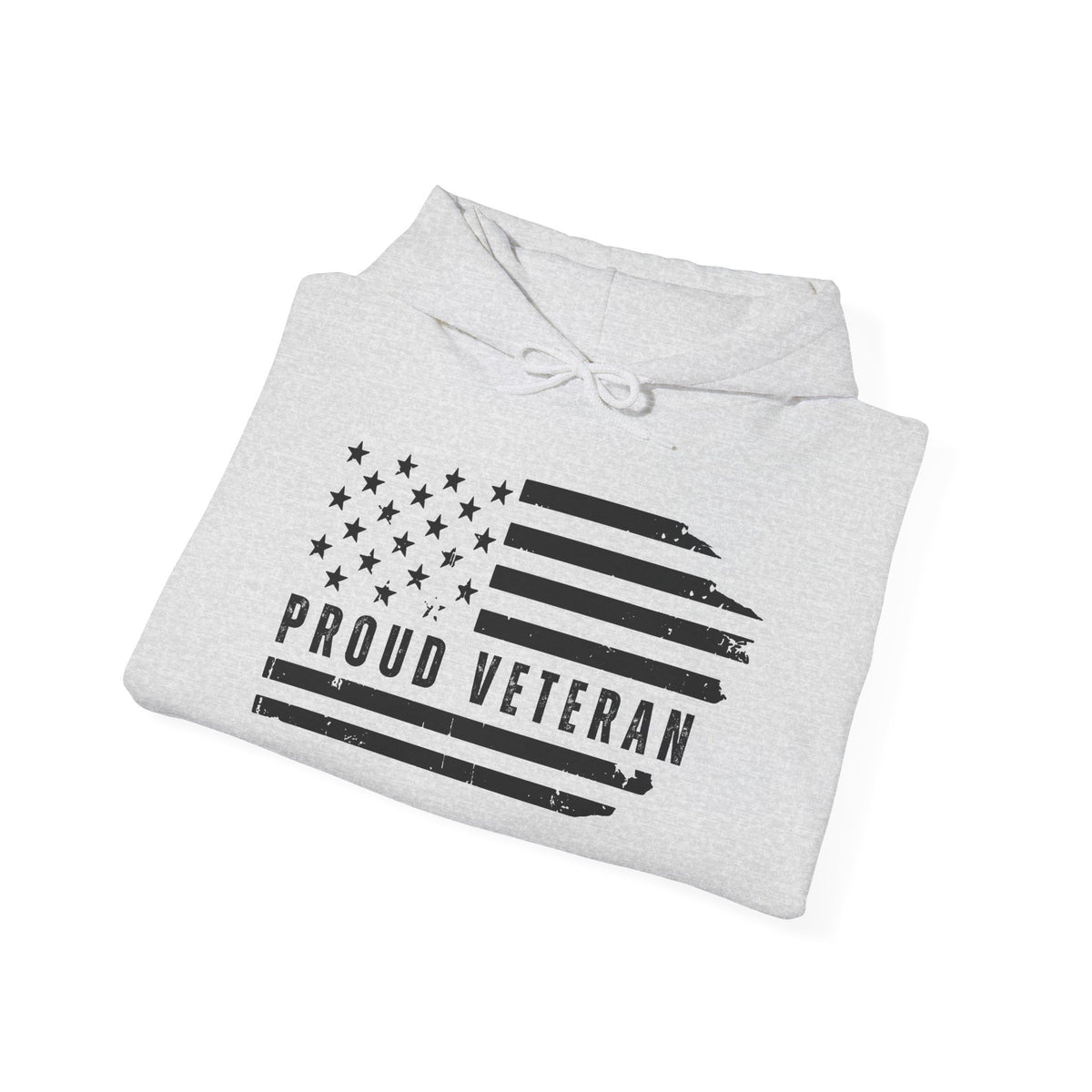 Proud Veteran Distressed Flag Hoodie
