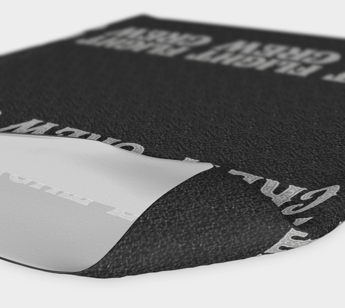 Black headband with 'FLIGHT CREW' text