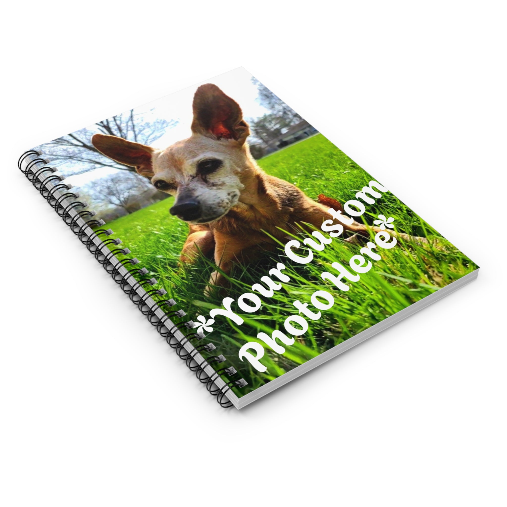 Custom Photo Pocket Spiral Notebook
