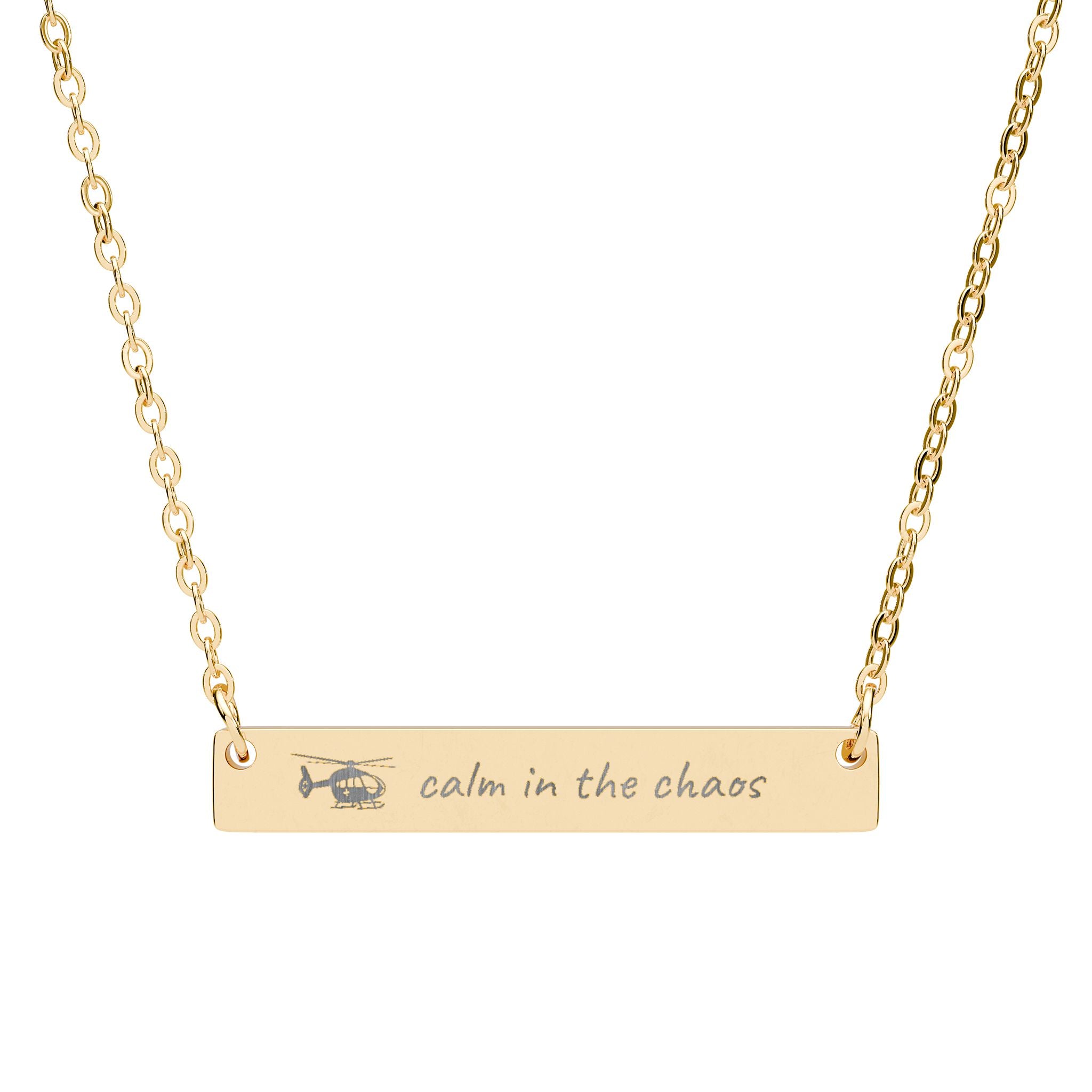 Calm in the Chaos Bar Necklace