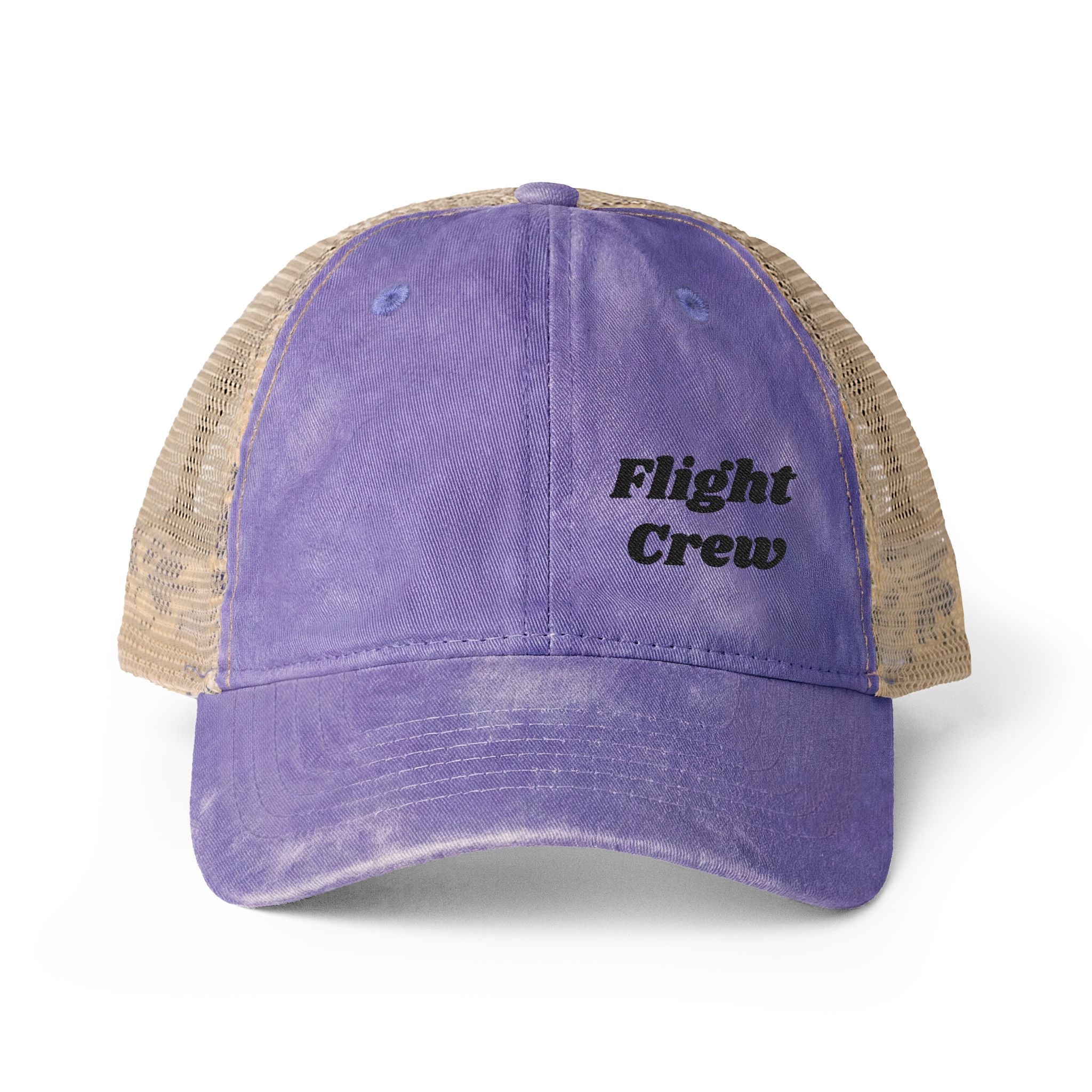 Women's "Flight Crew" Embroidered Trucker Hat
