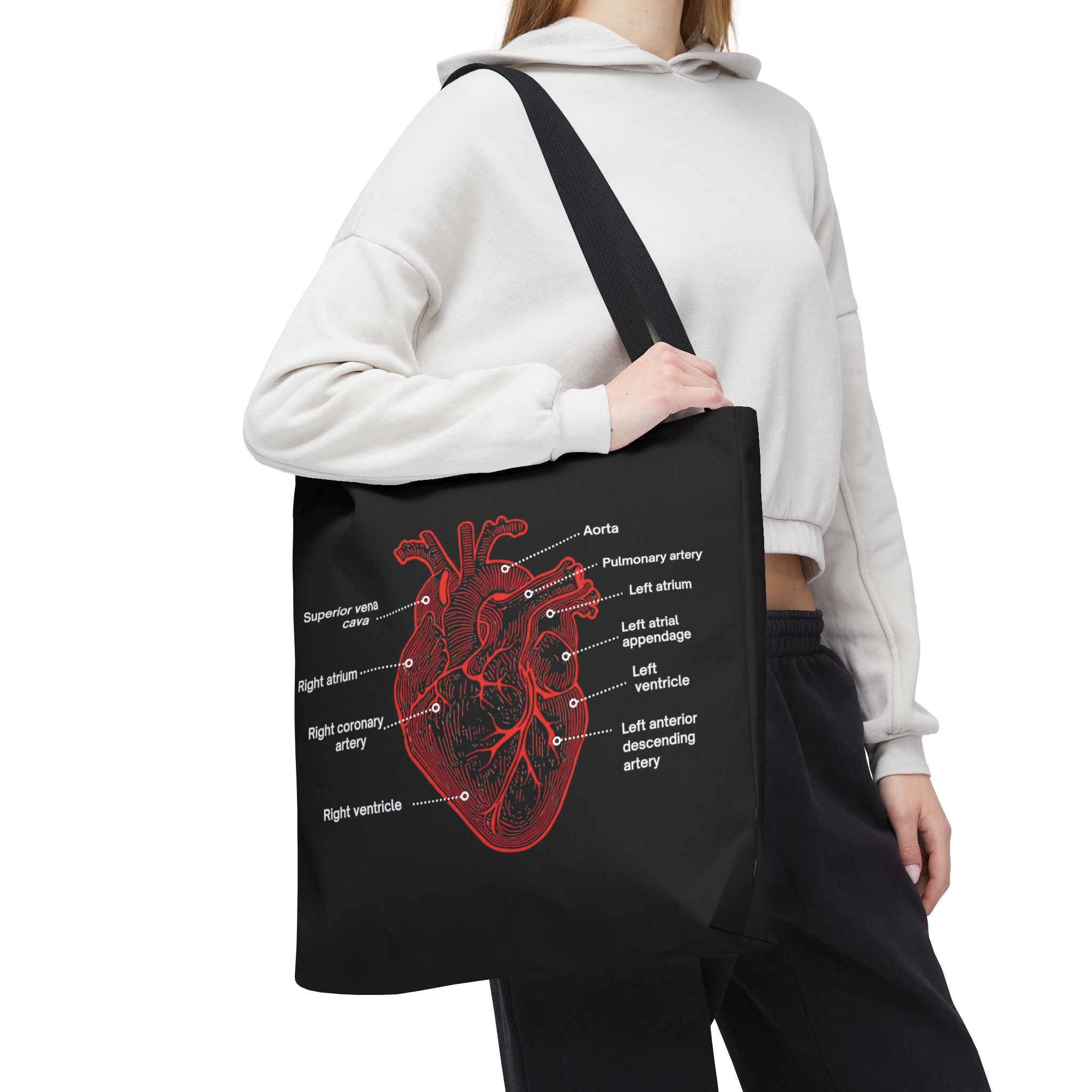 Rotor Wash & Wear x EMS Avenger Anatomical Heart Tote Bag
