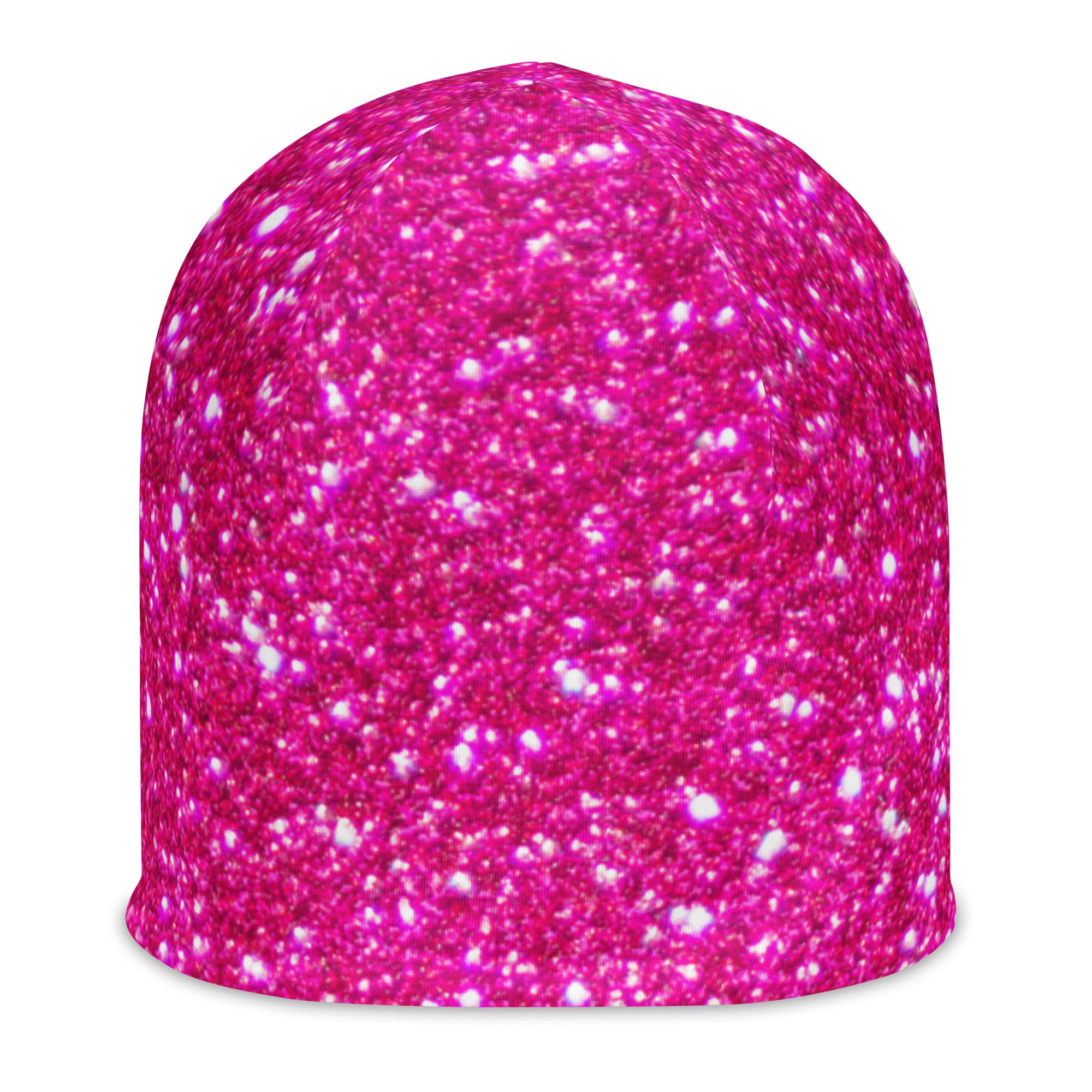 Pink glitter pattern beanie by Rotor Wash & Wear