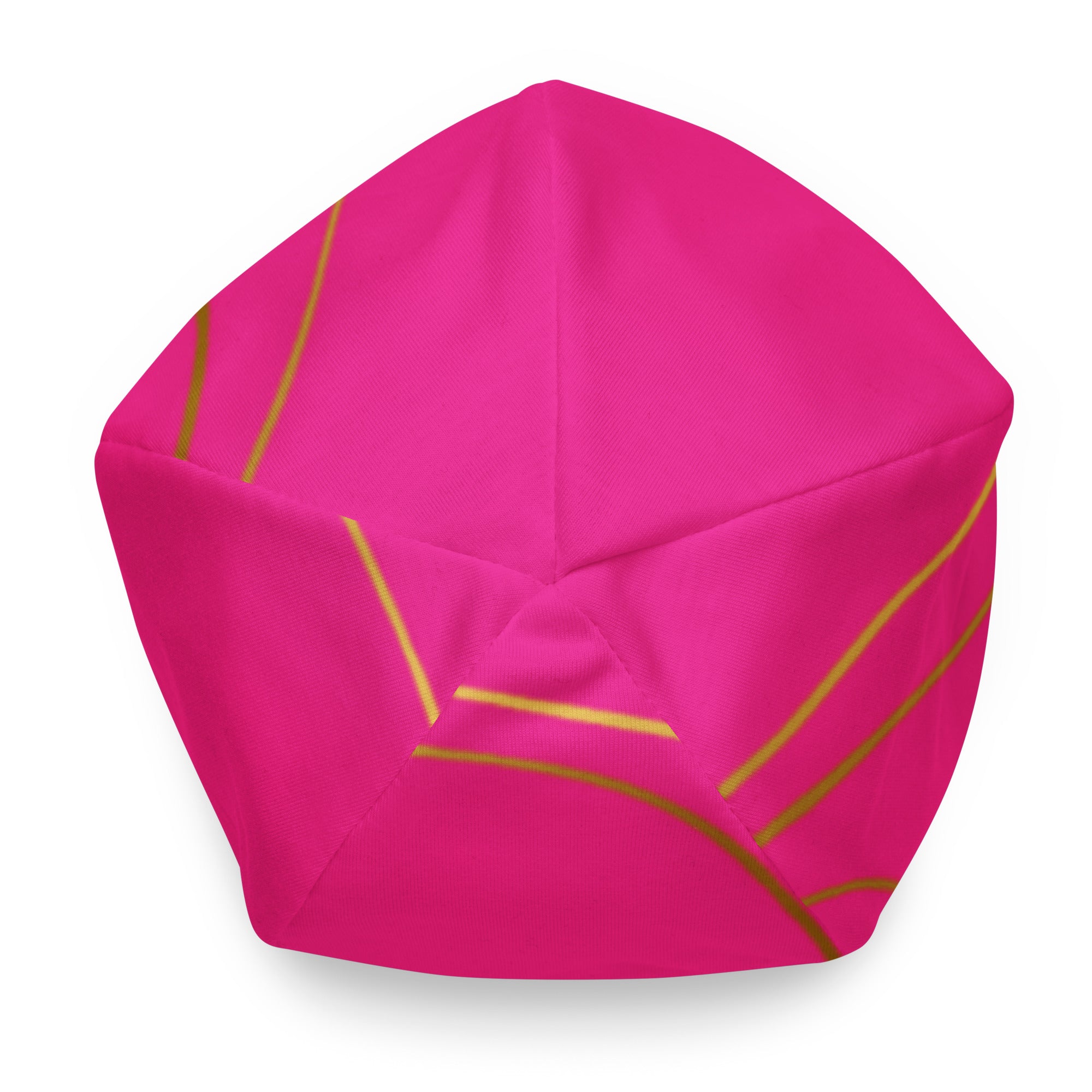 Hot pink beanie with gold marble pattern by Rotor Wash & Wear