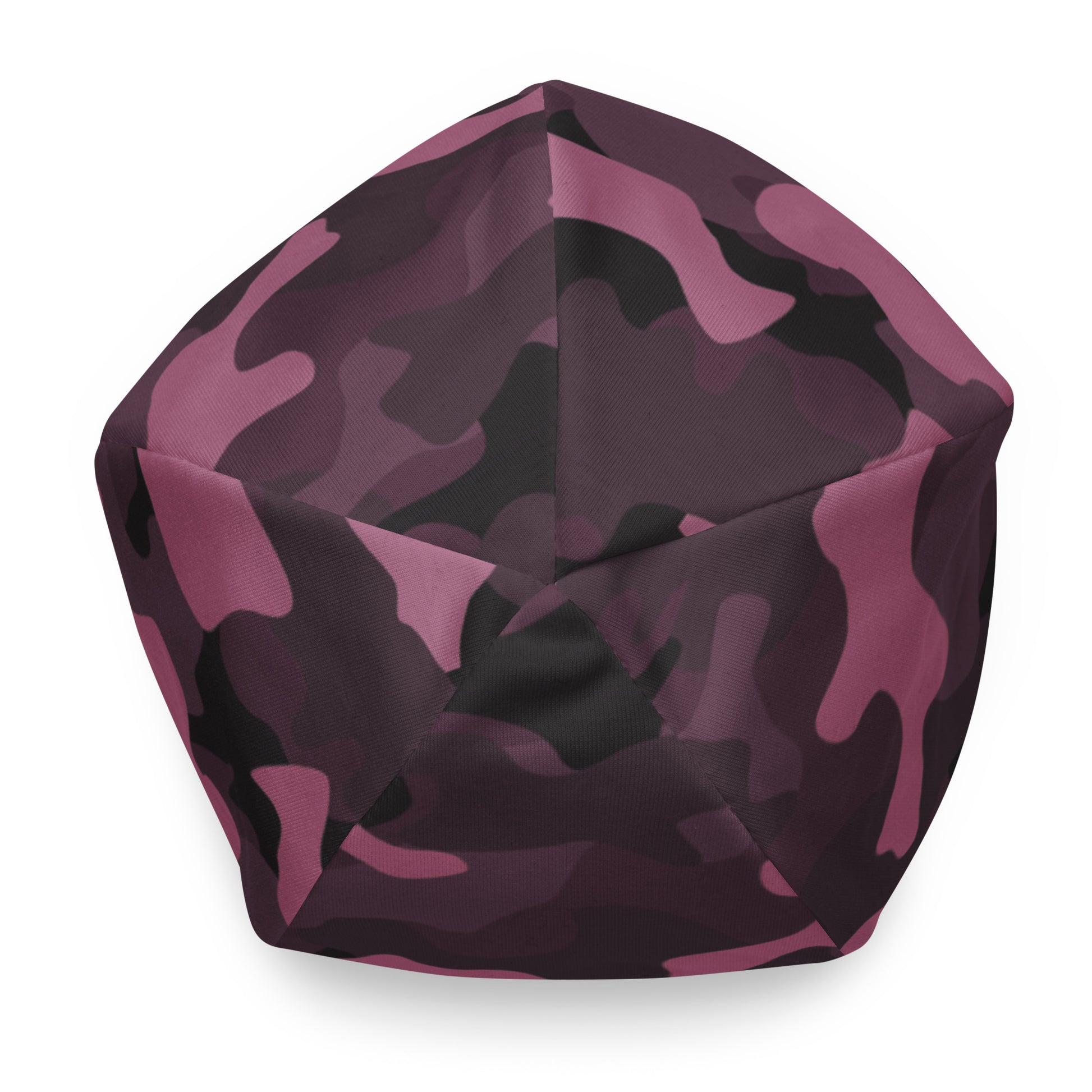 Pink camouflage beanie with Air Evac Lifeteam logo on a white background