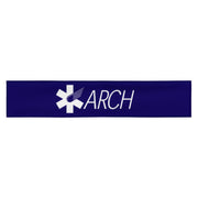 Blue headband with the Air Methods logo for ARCH flight teams by Rotor Wash & Wear