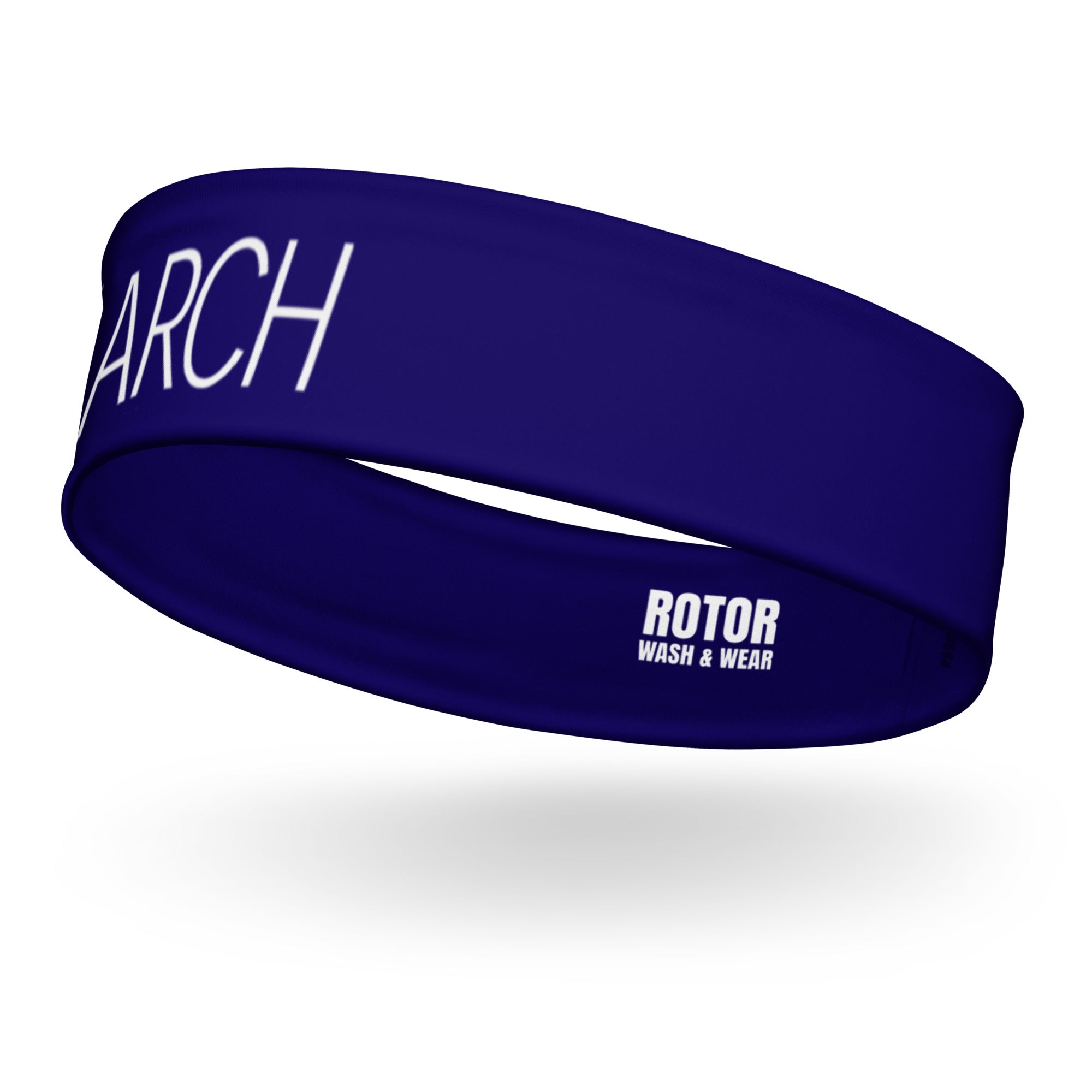 Blue headband with the Air Methods logo for ARCH flight teams by Rotor Wash & Wear