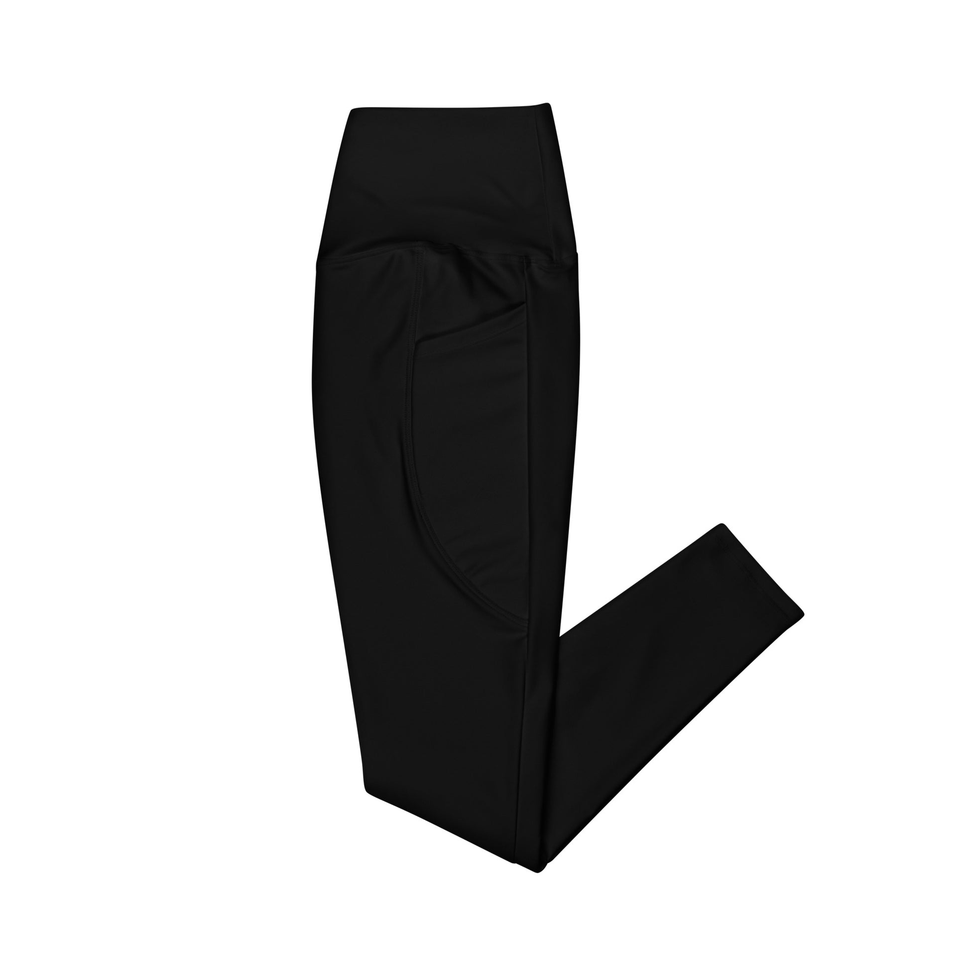Black leggings on a white background