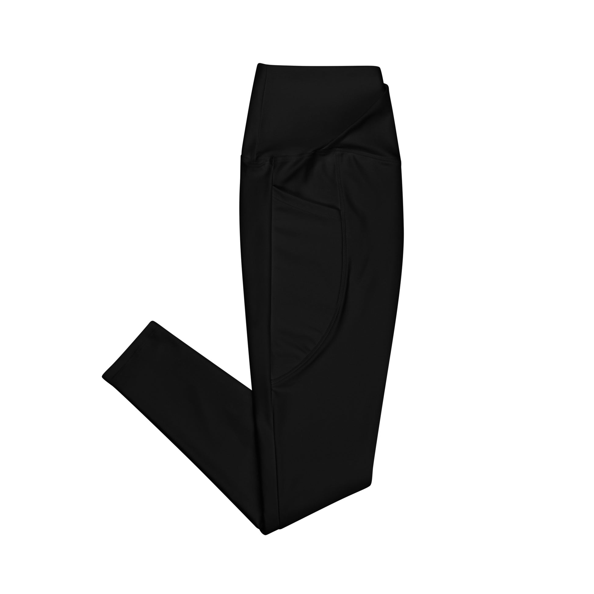 Black leggings on a white background