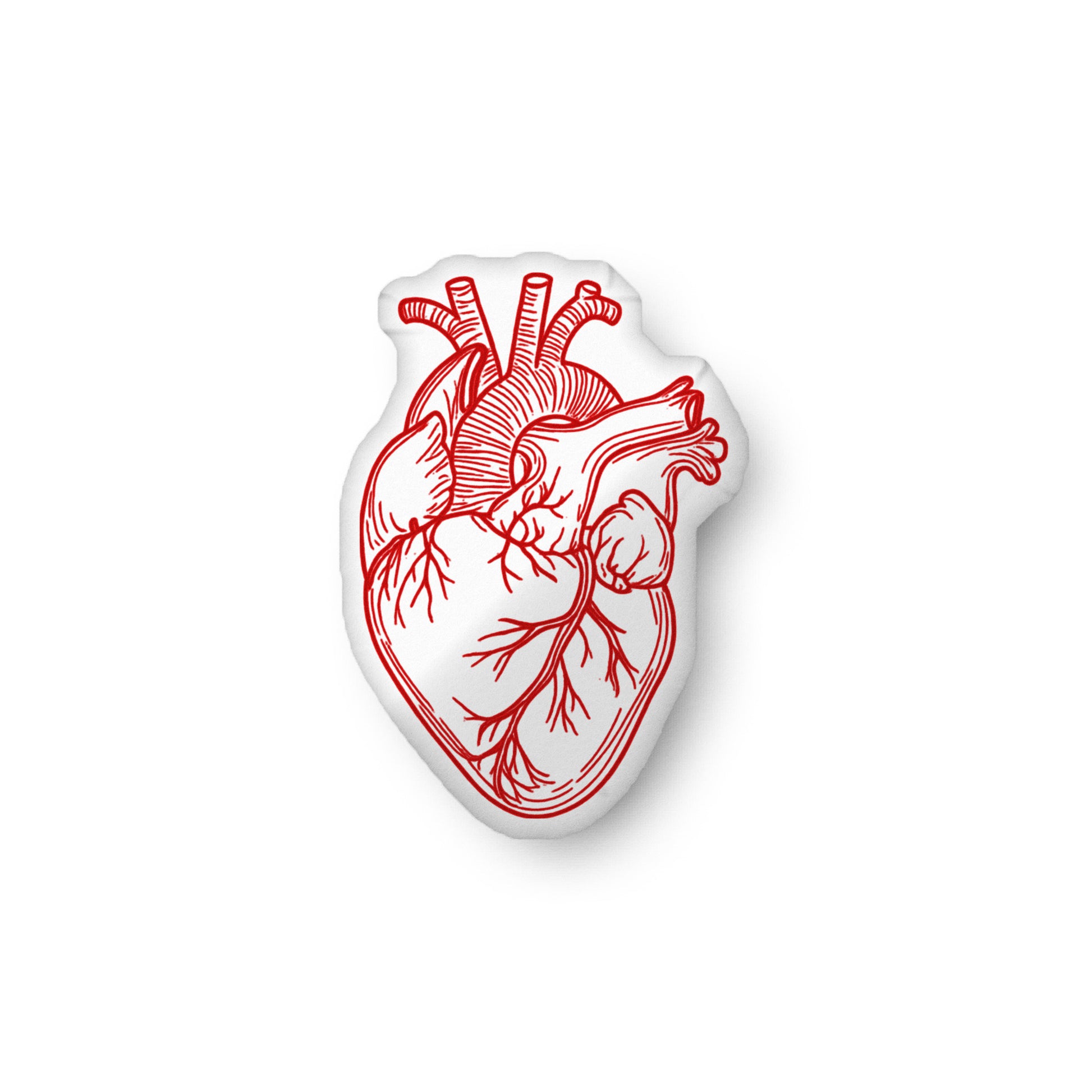 Medium sized anatomical heart shaped pillow