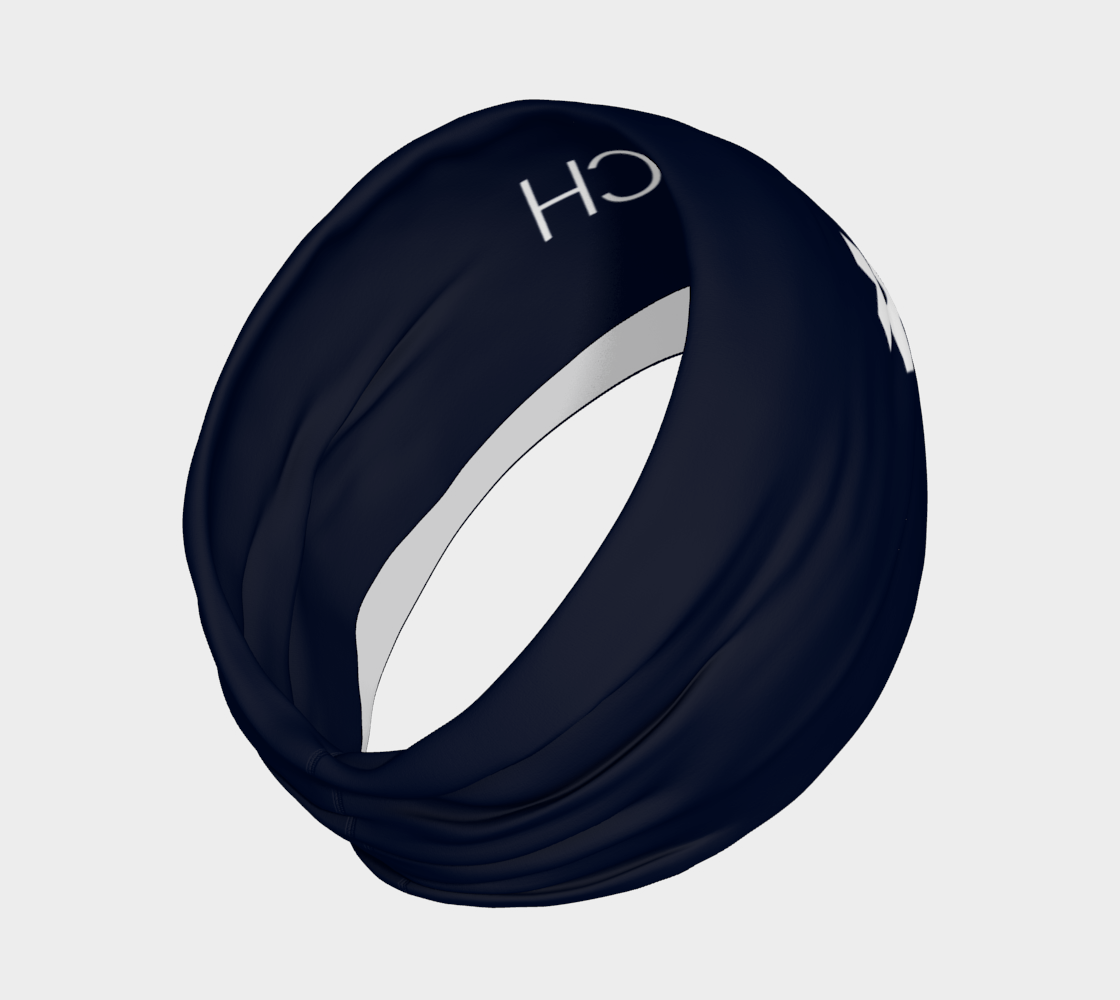 Dark navy blue headband with 'ARCH' logo